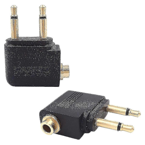 4-pak Flyadapter for Hodetelefoner, Flyadapter for Hodetelefoner, Gullbelagt 3,5 mm Jack