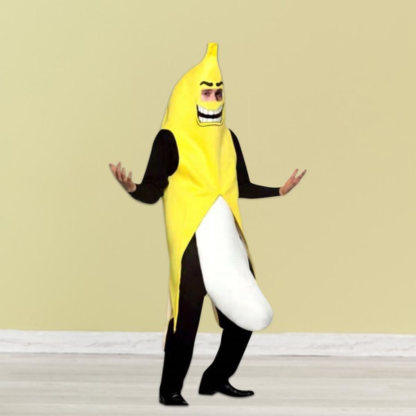 Banan Flasher Kostyme Morsomt Voksen Halloween Fancy Dress Kostyme Menn Morsomt Halloween, Hot