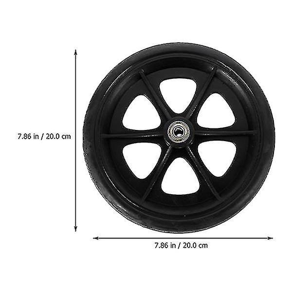 2 stk. Rulle­stols­hjul 8 tommer Fleksible Rulle­stols­hjul Heavy Duty Rulle­stols­del