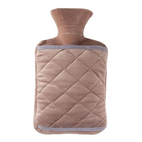 Varmtvannsposen kan fylles med vann og settes inn i den anti-skalde håndvarmeposen.