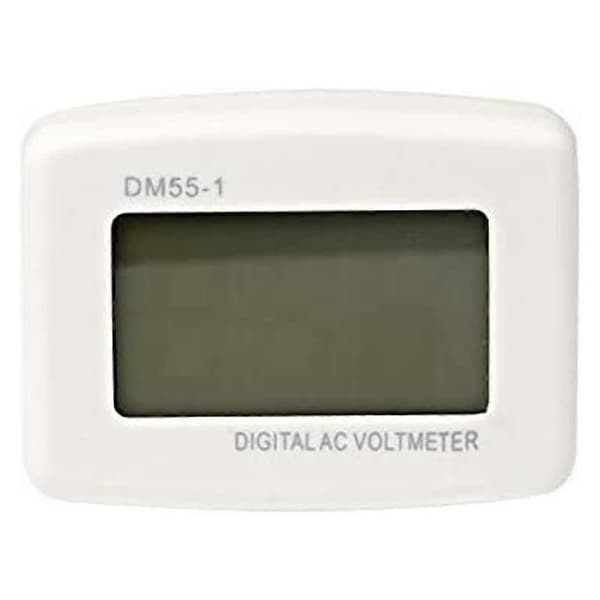 220v Blått Bakgrunnslys Digitalt LCD Voltmeter Panel Spenningstester EU Plugg Dm55-1 Ac 80-300v