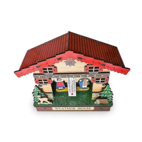 Værhus, treværhus Chalet barometer termometer