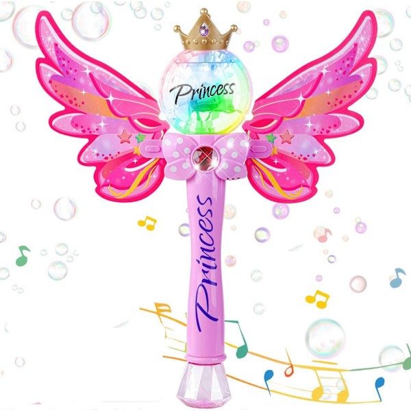Prinsesse Boblestav-8787 i Rosa: Magisk Boblemaker