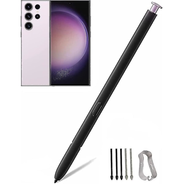 Galaxy S23 Ultra Kynän vaihto Samsung Galaxy S23 Ultra 5g kosketusnäytön kynäkynälle, S23 S Pen ilman Bluetooth vaihtokärkiä/-kärkiä (laventeli)
