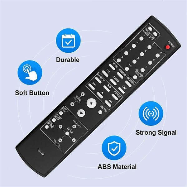Erstatningsfjernkontroll RC-1131 for AV-receiver effektforsterkerkontroller