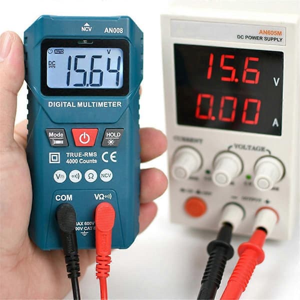 Mini Digitalt Multimeter AC Spenning 600V Smart Multimetro Auto Range Meter NCV Ohm Test Profesjonell E