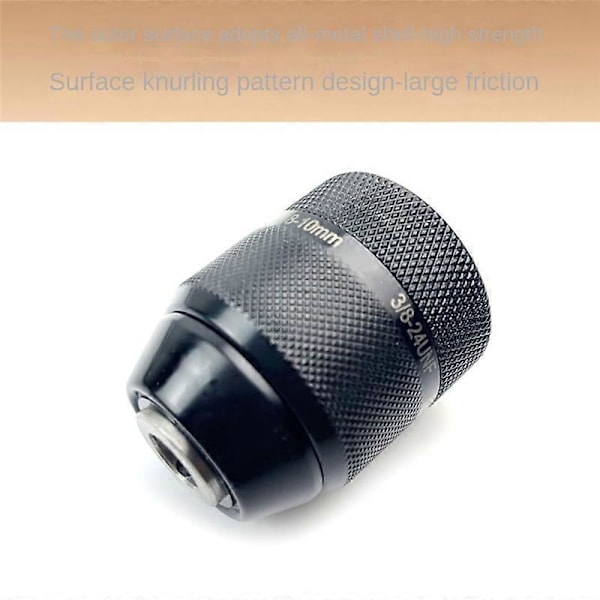 3/8-24UNF Gjenge 0.8mm-10mm Metall Drill Chuck Adapter Egnet for Hånddrill Elektrisk Hammer/Electr