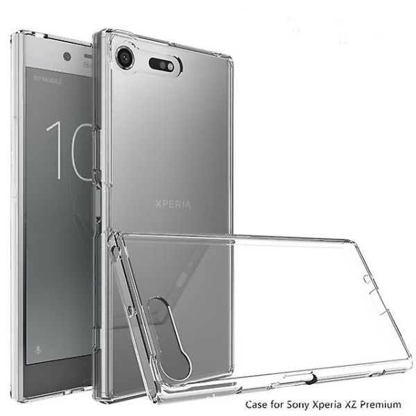 Sony Xperia XZ Premium iskunkestävä TPU- case cover - läpinäkyvä