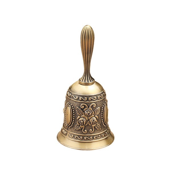 Klocka, restaurangserviceklocka, brons, 5,5 x 5,5 x 11,3 cm