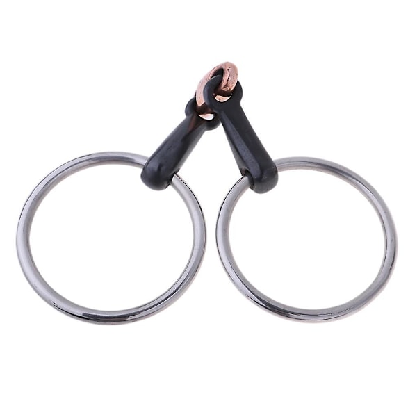 Kobber Link Eggbutt Snaffle Bitt Ring Snaffle Bitt for Hest 105mm