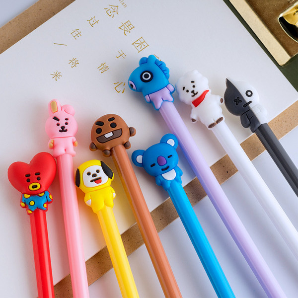 Cartoon Animal Pen Black Ink Set (8PCS) YIY SMCS.9.27