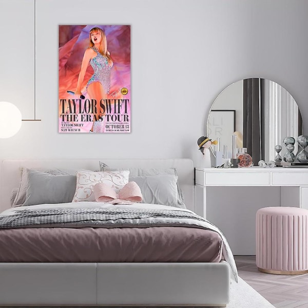 Taylor Swift The Eras Tour Plakat Fans Gave Vægkunst 13. oktober Verdensturné Filmplakater Swift Vægdekoration Uindrammet