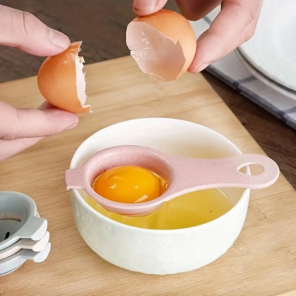 1 eggdeler, eggehviteseparator, 1 pakke eggeplomme proteinseparator i flere farger for baking og matlaging
