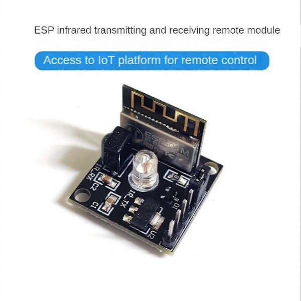 2X ESP8285 ESP-01M IR Sändtagare Wifi Trådlös Modul Fjärrkontroll Switch Utveckling Lärande B