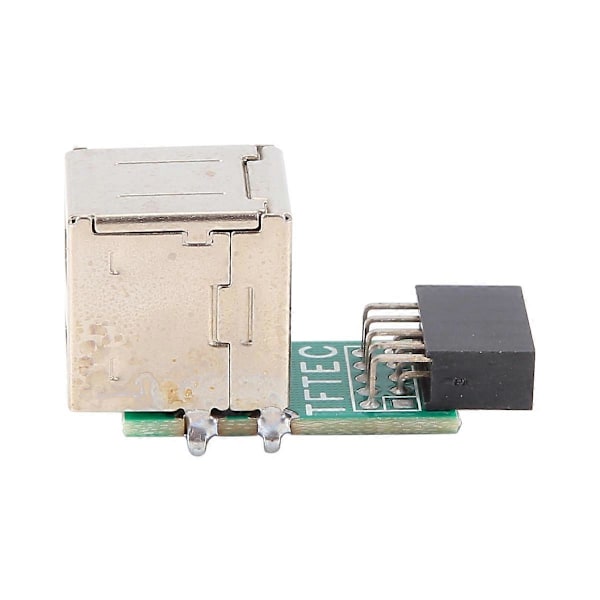 9-nastainen emolevyn 2 portin USB 2.0 A naaraspuolinen sisäinen header-sovitin