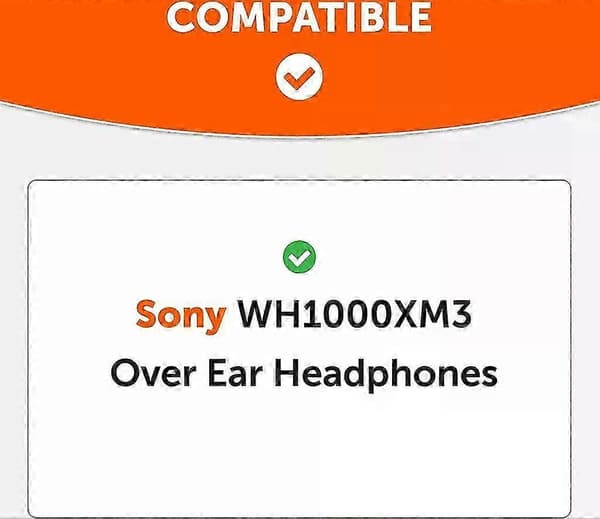 Inf Øreputer for Sony Wh-1000xm3 Erstatningsøreputer Brun