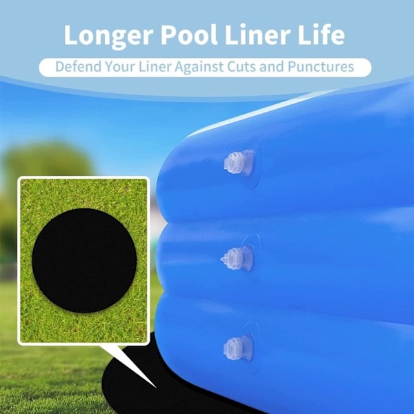 Poolmåtter, absorberende filtplader, bærbart spa-pooltilbehør (4m)
