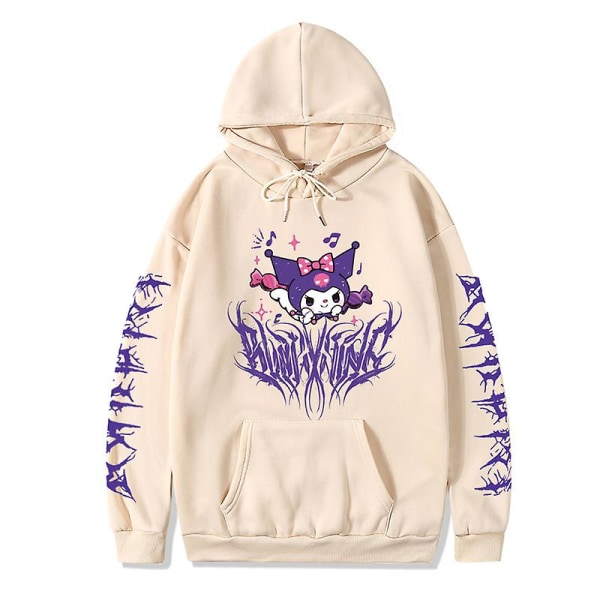 Nytt mode Sanrioed Långärmad Casual Punk Style Dam Luvtröja Kawaii Anime Kuromi Printed Sweet Cool Sweatshirts Flickor Present purple XS