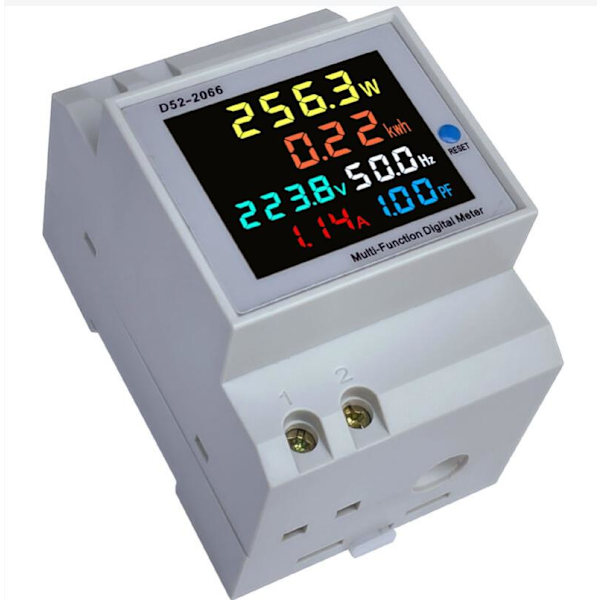 D52-2066 Strømindikator for husholdninger, enfaset smart strømmåler,