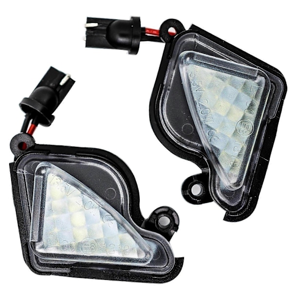 2 st Vita Sidospegel Pöl Ljus Inget Fel Stark Klar Lins Canbus Billampa LED-enhet För Skoda Superb Mk2 Octavia a5 a7