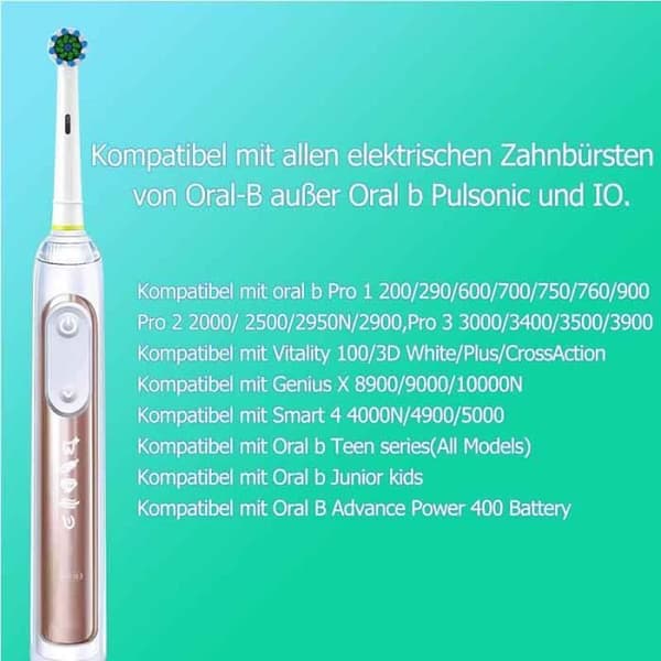 Oral-B Kompatible Børstehoveder - 12-pak - Cross Clean - Til Pro Genius Smart