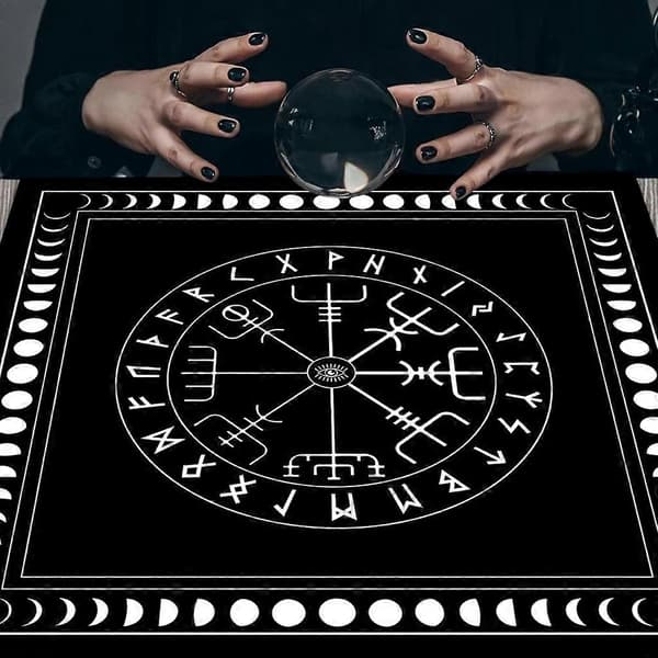 Alter Pendul Divination Divinationsdug Måtte Brætspil Tarotkortunderlag