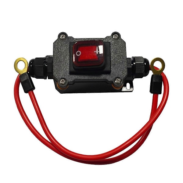DC12V Inline Strömbrytare DC12-24V DPST Dubbelsidig Kabeldragning Strömbrytare 25A IP67 med På/Av Snabb Anslutning/Frånkoppling