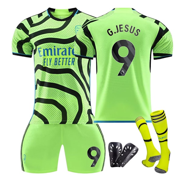 2324 Arsenal borta grön vuxen barn träning overall tröja sportkläder fotboll NO.10 XS