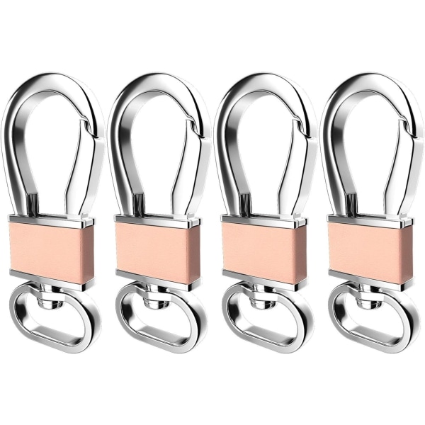 4-pack metallkarbinnyckelring Nyckelklämma, nyckelringar Nyckelring Ringhållare Organizer för bilnyckelsökare