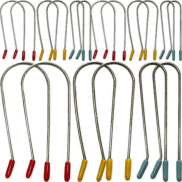 24 st Hot Curler Clips, Värmevalsar, Hårförlängare, Ersättningsklämmor