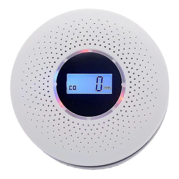 Nighthawk Karbonmonoksidvarsler & Propan-, Naturgass- og Eksplosjonsgassvarsler, AC-plugg med Batteribackup, Digitalt Display, Hvit
