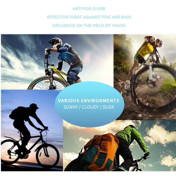 Solbriller - halv stel farvefilm vindtæt udendørs cykling 1 stk