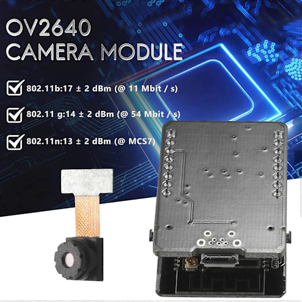 Esp32-cam-mb Wifi Bluetooth Utvecklingskort Ov2640 Kameramodul -usb Gränssnitt Ch340g Usb Till Ser