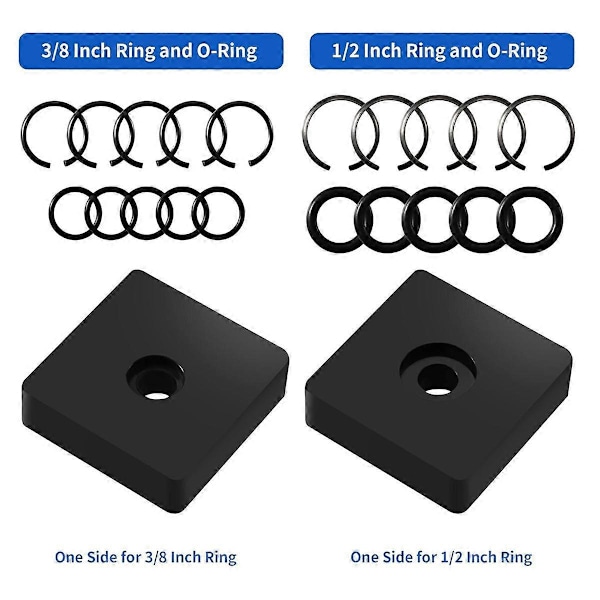 1/2-tommers og 3/8-tommers låsering med O-ring for elektrisk eller pneumatisk muttertrekker
