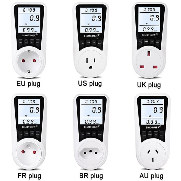 Msbd Dds109l Digital Energimätare Wattmeter Effektövervakningsenhet El Kwh Effektmätare Analysator - Br-kontakt