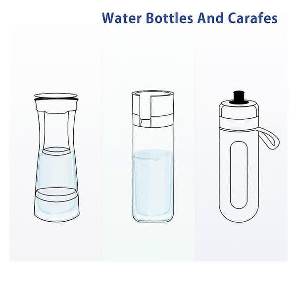 4 stk. MicroDisc vandfilterdiske til Brita Fill and Go vandfilterflasker karafler