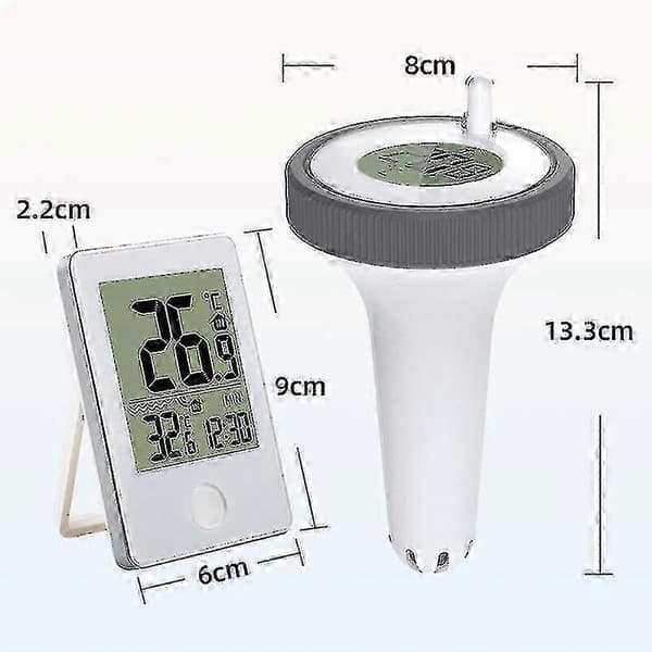 Pool Termometer Digital Wifi Termometer Med Digitalt Pool Termometer, LCD Display, IPX7 Flydende Termometer Til Pool - F