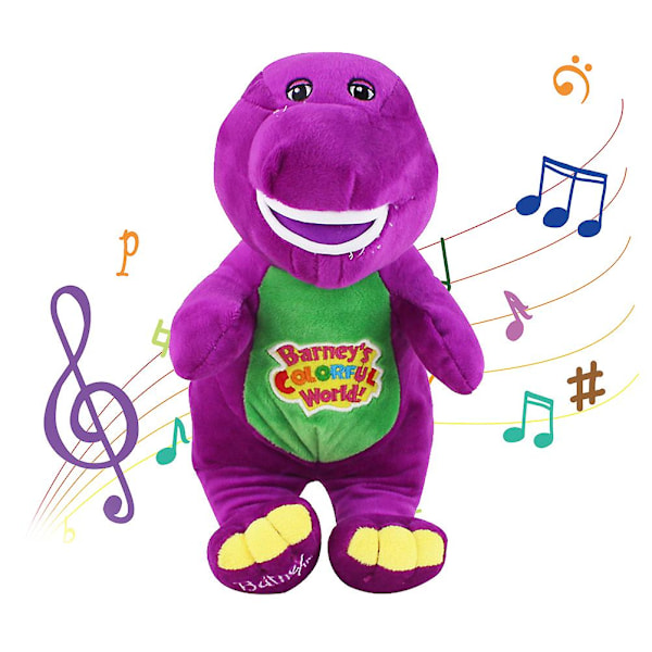 Barneyn lelu Purppura Dinosaur Doll I Love You Barney Benny Pehmolelu Lapset Pehmolelu