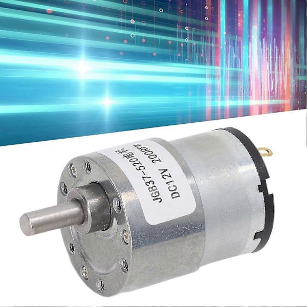 Växelmotor DC 12V Hastighetsreducerande Växelmotor med Hall-enkoder för Robotutrustning 200rpm