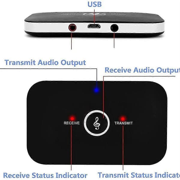 2-in-1 Audio Lähetin Vastaanotin Langaton Bluetooth