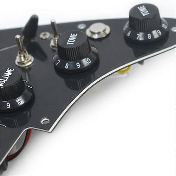 Svart 3-lagers Elgitarr Humbucker Vänsterhänt Plektrumskydd Pickup med Singlecut-Koppling Laddad Pre