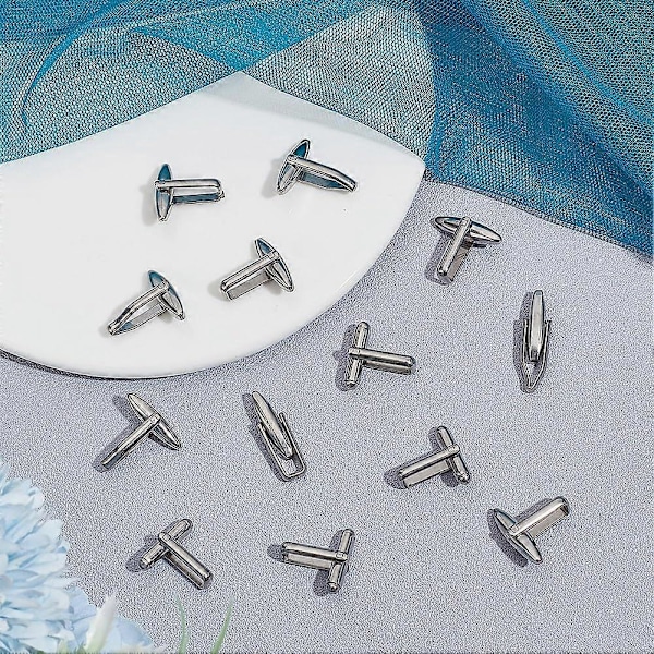 18 stk Blanke Manschetknapper til Mænd 3 Størrelser 304 Rustfrit Stål Skjorte Knapper Fri Match Charms Manschet Knapper Metal Manschet Knapper Blanks Indstilling til Bryllup Smoking