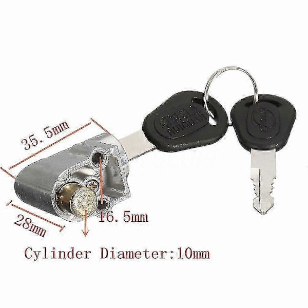 Durable Outdoor Anti Theft Battery Box Cycling Metal Universal Electrombile Lock [jkw]