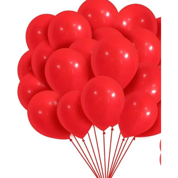 Røde balloner 12 tommer 100 pack latex ballon festdekoration