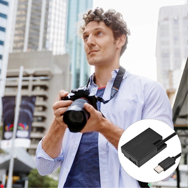 Typ C till DR-E18 DC-koppling LP-E17 Ersättningsbatteri för Canon RP EOS 77D 200D 250D 750D 760D 800D 850D Rebel T6S T6i T7i T8i SL2