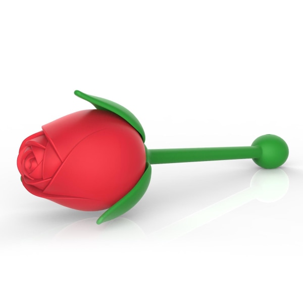 Rose Flower Tongue Vibrator Sucker 10 Vibrationstilstande Silikone Vandtæt seksuelt legetøj til kvinder