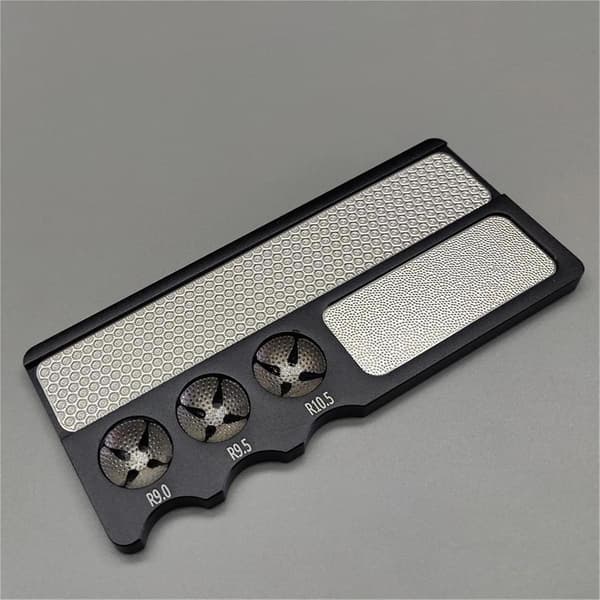 Tip Tool Professionel Pool Tip Radius Shaper & Flat Scuffer Form & Scuff Caram Snooker Pool Kø Tip Tilbehør Blå