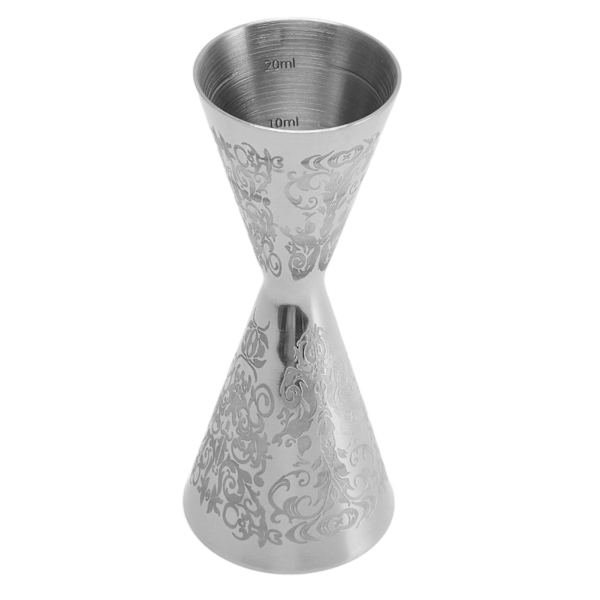 Dobbelthodet cocktailmåler integrert bartender målekopp gravert rustfritt stål målebeger for hjemmebar 30ml 45ml