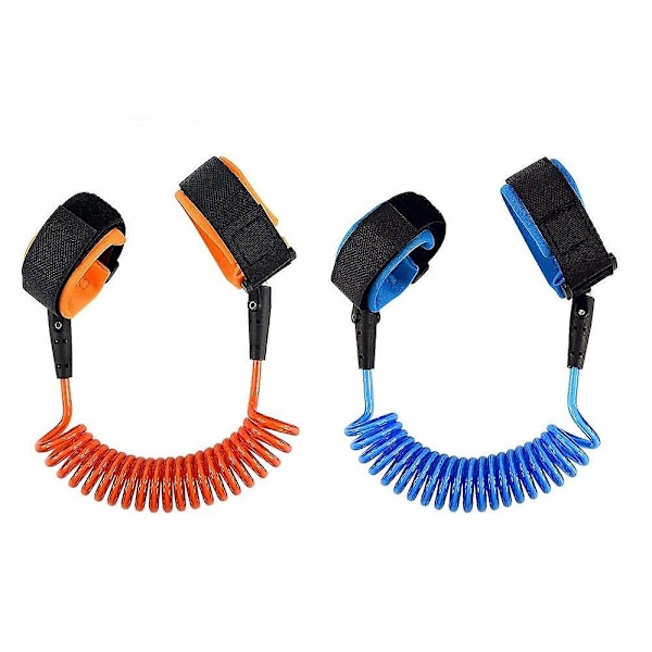 Elastiskt Barnkoppel (fäst i handleden) 2m-blå