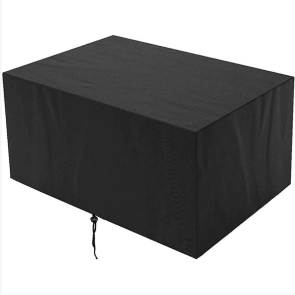 Hagemøbeltrekk 210D Oxford-stoffmøbeltrekk Beskyttelse mot regn og støv, Anti-UV (120x120x74cm, svart)